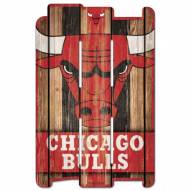 Chicago Bulls Wood Fence Sign