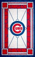 Chicago Cubs 11" x 19" Stained Glass Sign