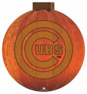 Chicago Cubs 12" Halloween Pumpkin Sign
