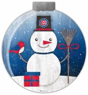 Chicago Cubs 12" Snow Globe Wall Art