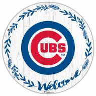 Chicago Cubs 12" Welcome Circle Sign