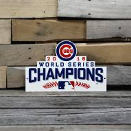 Chicago Cubs 12" WS 2016 Steel Logo Sign