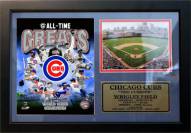 Chicago Cubs 12" x 18" Greats Photo Stat Frame