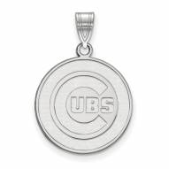 Chicago Cubs 14k White Gold Large Pendant