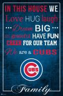 Chicago Cubs 17" x 26" In This House Sign