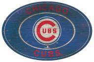 Chicago Cubs 46" Heritage Logo Oval Sign