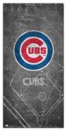 Chicago Cubs 6" x 12" Chalk Playbook Sign