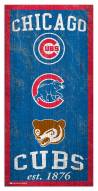 Chicago Cubs 6" x 12" Heritage Sign