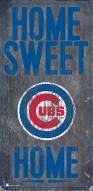 Chicago Cubs 6" x 12" Home Sweet Home Sign