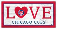 Chicago Cubs 6" x 12" Love Sign
