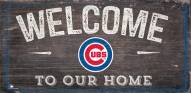 Chicago Cubs 6" x 12" Welcome Sign