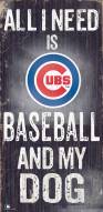Chicago Cubs Baseball & My Dog Sign