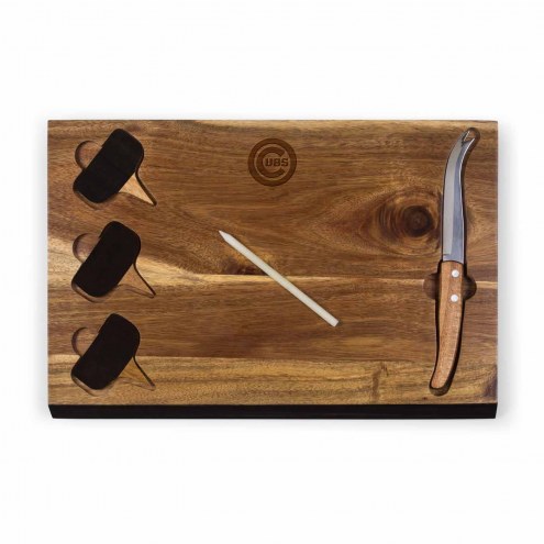 Chicago Cubs Delio Bamboo Cheese Board & Tools Set