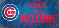 Chicago Cubs Fans Welcome Sign