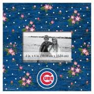 Chicago Cubs Floral 10" x 10" Picture Frame