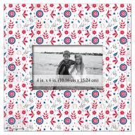 Chicago Cubs Floral Pattern 10" x 10" Picture Frame