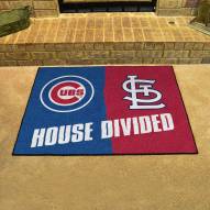 Chicago Cubs/St. Louis Cardinals House Divided Mat