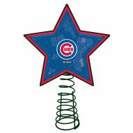 Chicago Cubs Light Up Art Glass Mosaic Tree Topper