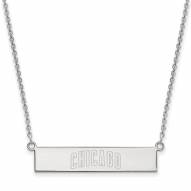 Chicago Cubs Sterling Silver Bar Necklace