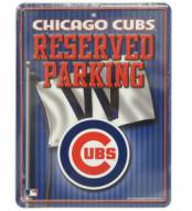 Chicago Cubs Metal Parking Sign