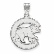 Chicago Cubs 14k White Gold Large Pendant