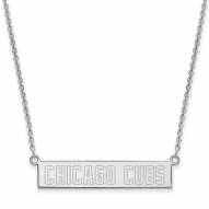 Chicago Cubs Sterling Silver Bar Necklace