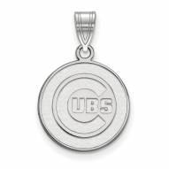 Chicago Cubs Sterling Silver Medium Pendant