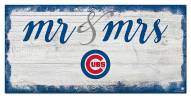 Chicago Cubs Script Mr. & Mrs. Sign