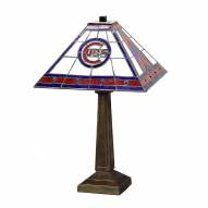 Chicago Cubs Stained Glass Mission Table Lamp