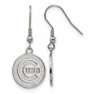 Chicago Cubs Stainless Steel Dangle Earrings