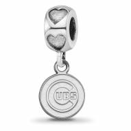 Chicago Cubs Sterling Silver Heart Bead