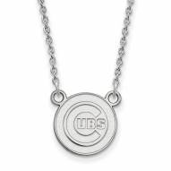 Chicago Cubs Sterling Silver Small Pendant Necklace