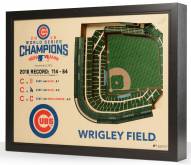 Chicago Cubs World Series 25-Layer StadiumViews 3D Wall Art