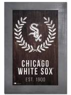 Chicago White Sox 11" x 19" Laurel Wreath Framed Sign