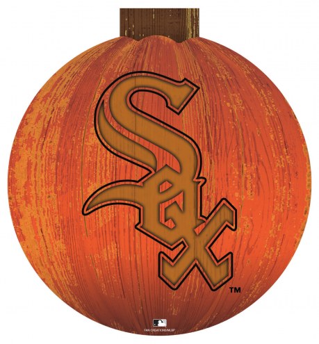 Chicago White Sox 12&quot; Halloween Pumpkin Sign