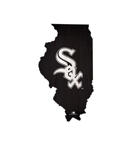 Chicago White Sox 12&quot; Team Color Logo State Sign