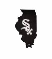Chicago White Sox 12" Team Color Logo State Sign