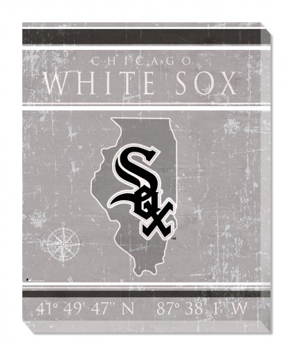 Chicago White Sox 16&quot; x 20&quot; Coordinates Canvas Print