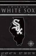 Chicago White Sox 17" x 26" Coordinates Sign