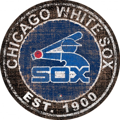Chicago White Sox 24&quot; Heritage Logo Round Sign