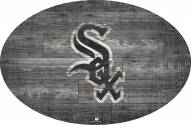Chicago White Sox 46" Distressed Wood Oval Sign