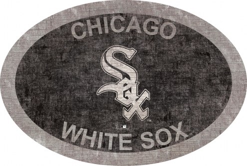 Chicago White Sox 46&quot; Team Color Oval Sign