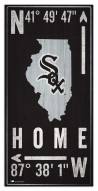Chicago White Sox 6" x 12" Coordinates Sign