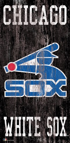 Chicago White Sox 6&quot; x 12&quot; Heritage Logo Sign