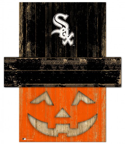 Chicago White Sox 6&quot; x 5&quot; Pumpkin Head