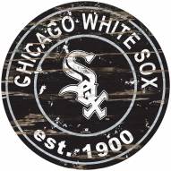 Chicago White Sox Distressed Round Sign