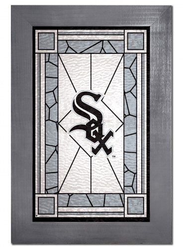 Chicago White Sox Stained Glass with Frame