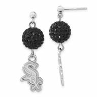 Chicago White Sox Sterling Silver Crystal Ovation Earrings