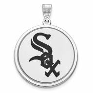 Chicago White Sox Sterling Silver Disc Pendant