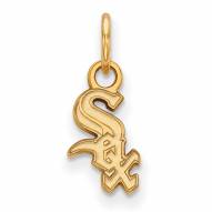 Chicago White Sox Sterling Silver Gold Plated Extra Small Pendant